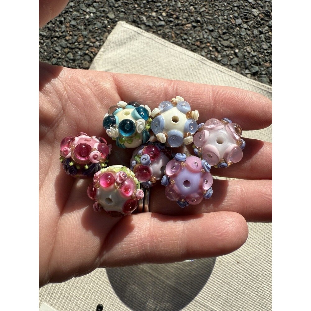 Blown Glass Art Beads Murano Style